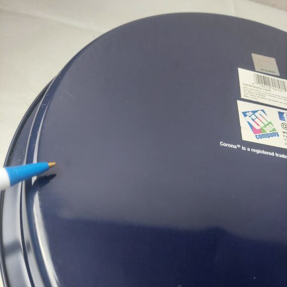 Corona Beer Tray Cerveza Beach Scene Tin Box Co Large 12" Round Beverage Tray - Picture 4 of 6